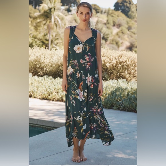 Anthropologie Dresses & Skirts - Anthropologie Studded Harness Midi Dress Size M